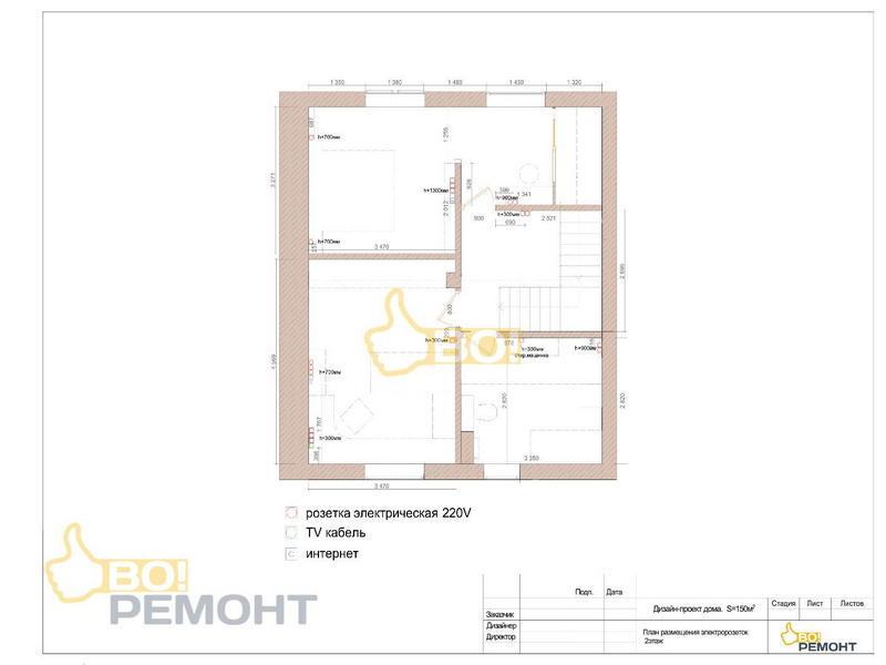 Дизайн проект коттеджа 150 м2-102